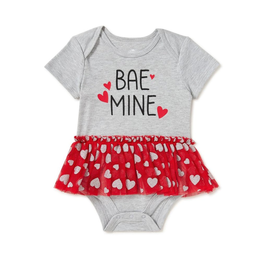 Way to Celebrate Baby Girls Tutu Bodysuit Bae Mine Size 18 Months NWT